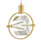 Finesse Decor Hollywood 7" W x 9" H Gold Finish 1-Light LED Chandelier
