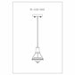 Finesse Decor Hollywood 7" W x 9" H Gold Finish Single Light Pendant