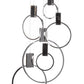 Finesse Decor Hong Kong 20" Chrome Finish 6-Light LED Chandelier