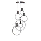 Finesse Decor Hong Kong 20" Chrome Finish 6-Light LED Chandelier