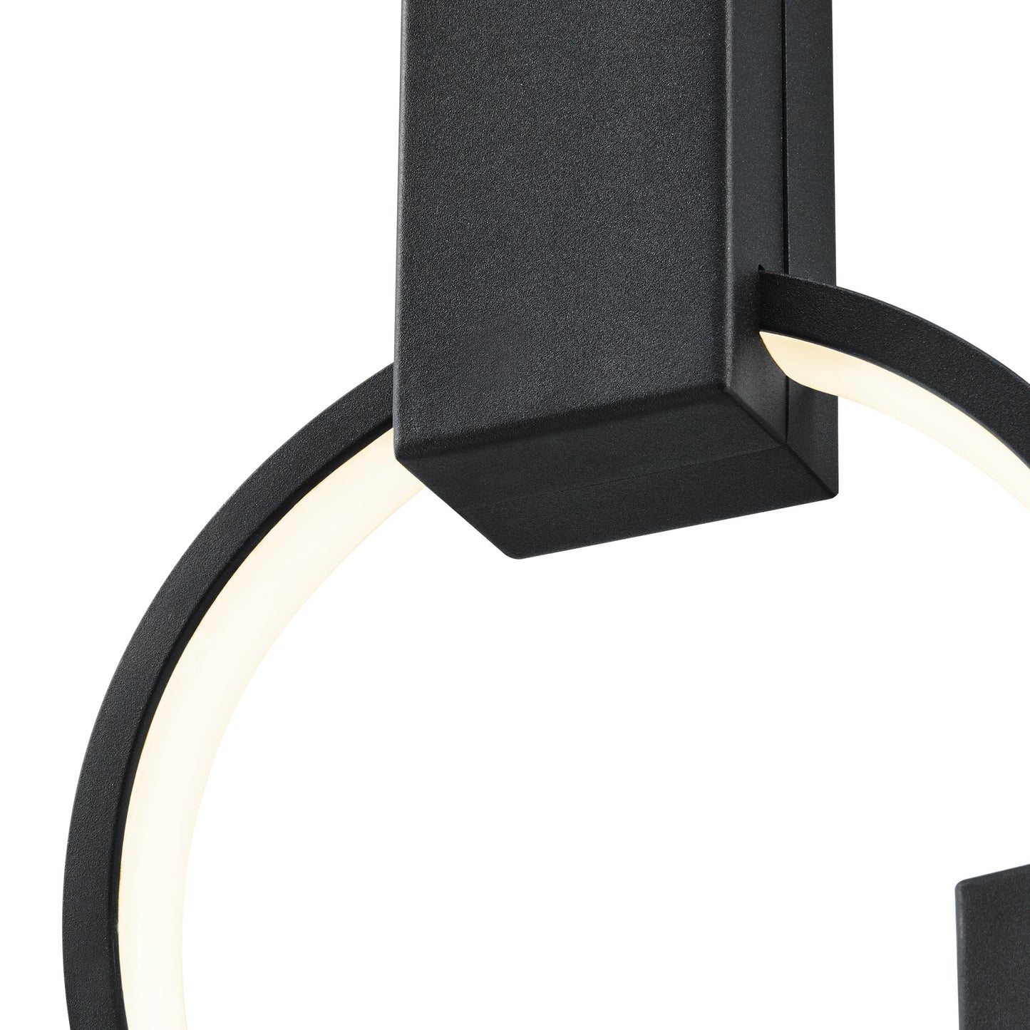 Finesse Decor Hong Kong 20" Matte Black Finish 6-Light LED Chandelier
