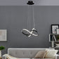 Finesse Decor Knotted 20" W x 8" H Black Finish 1-Light LED Chandelier