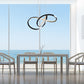 Finesse Decor Knotted 20" W x 8" H Chrome Finish 1-Light LED Chandelier