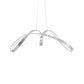 Finesse Decor Lisbon 12" Chrome 1-Light LED Chandelier