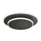 Finesse Decor Luna Eclipse 11" Matte Black Acrylic Two Circle Wall Lamp