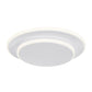 Finesse Decor Luna Eclipse 11" Matte White Acrylic Two Circle Wall Lamp