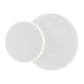 Finesse Decor Luna Eclipse 11" Matte White Acrylic Two Circle Wall Lamp