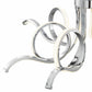 Finesse Decor Magnolia 32" Chrome Finish 6-Light LED Chandelier