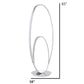 Finesse Decor Milan 65" Chrome Finish 2-Light LED Floor Lamp