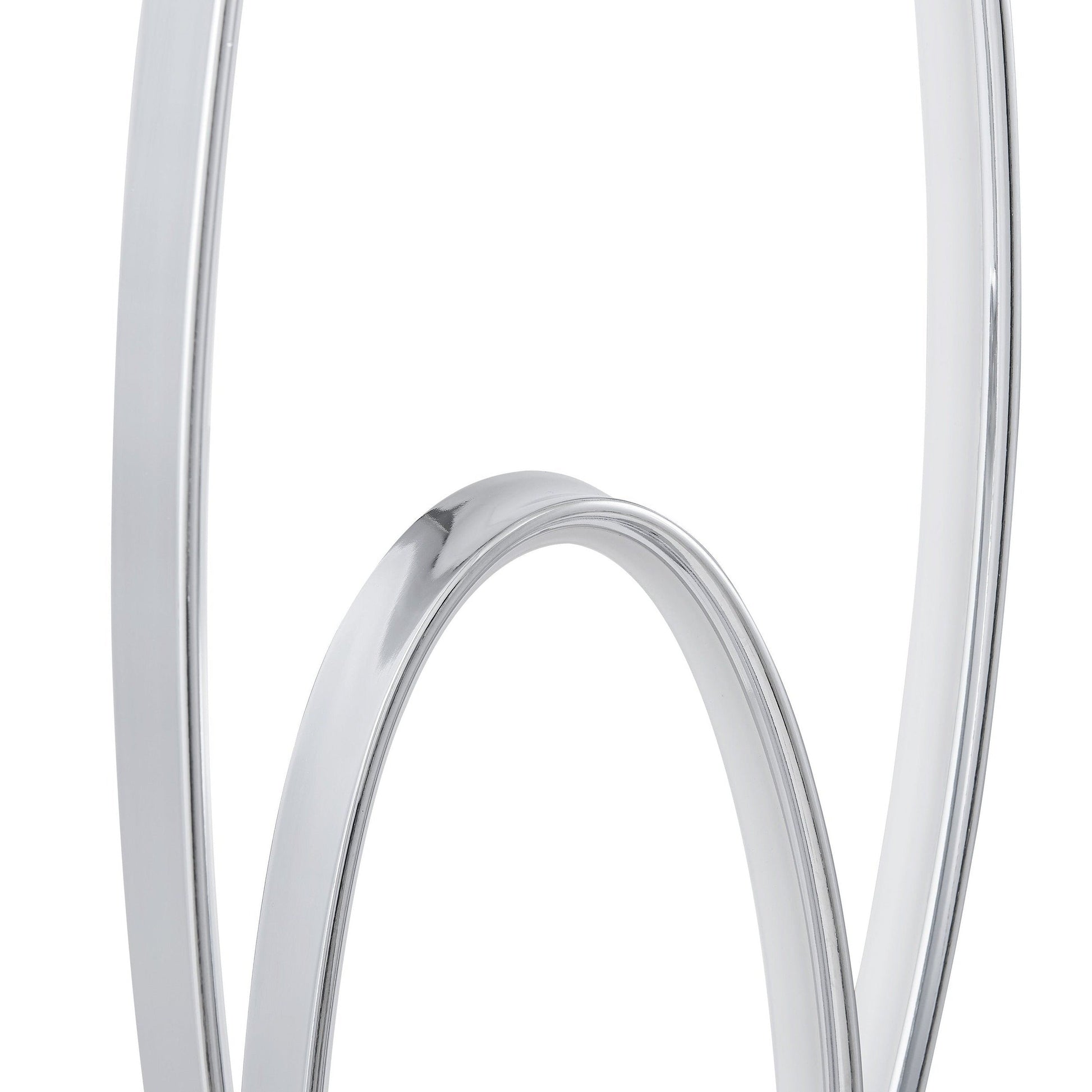 Finesse Decor Milan 7" W x 20" H Chrome Finish 2-Light LED Strip Table Lamp