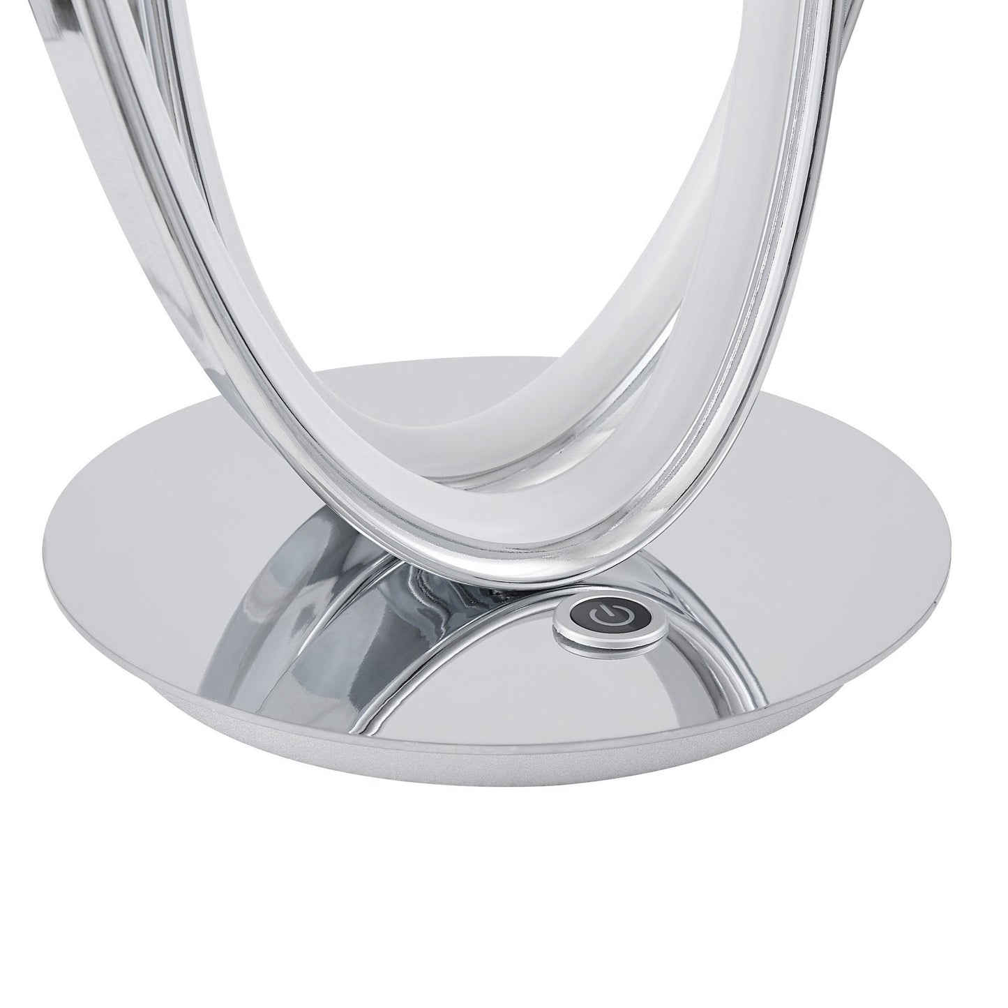 Finesse Decor Milan 7" W x 20" H Chrome Finish 2-Light LED Strip Table Lamp