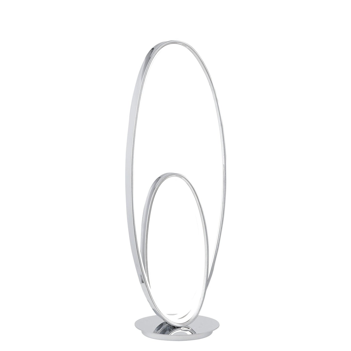 Finesse Decor Milan 7" W x 20" H Chrome Finish 2-Light LED Strip Table Lamp