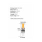 Finesse Decor Modern Glass Drop 15" Chrome Finish 9-Light LED Chandelier