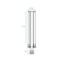 Finesse Decor Modern Glass Drop 15" Chrome Finish 9-Light LED Chandelier