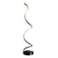 Finesse Decor Modern Spiral 61" Black Finish 1-Light LED Floor Lamp