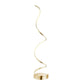 Finesse Decor Modern Spiral 61" Gold Finish 1-Light LED Floor Lamp