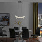Finesse Decor Monroe 23" Chrome Finish 2-Light LED Chandelier