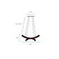 Finesse Decor Monroe 23" Chrome Finish 2-Light LED Chandelier