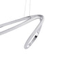 Finesse Decor Moscow 23" Chrome Finish 1-Light LED Chandelier