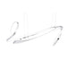 Finesse Decor Moscow 23" Chrome Finish 1-Light LED Chandelier