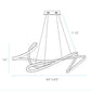 Finesse Decor Moscow 23" Gold Finish 1-Light LED Chandelier