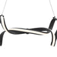 Finesse Decor Munich 11" Black 2-Light LED Chandelier