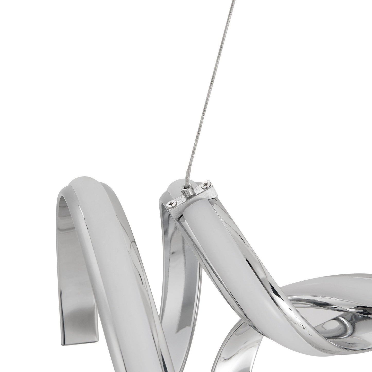 Finesse Decor Munich 11" Chrome 2-Light LED Chandelier