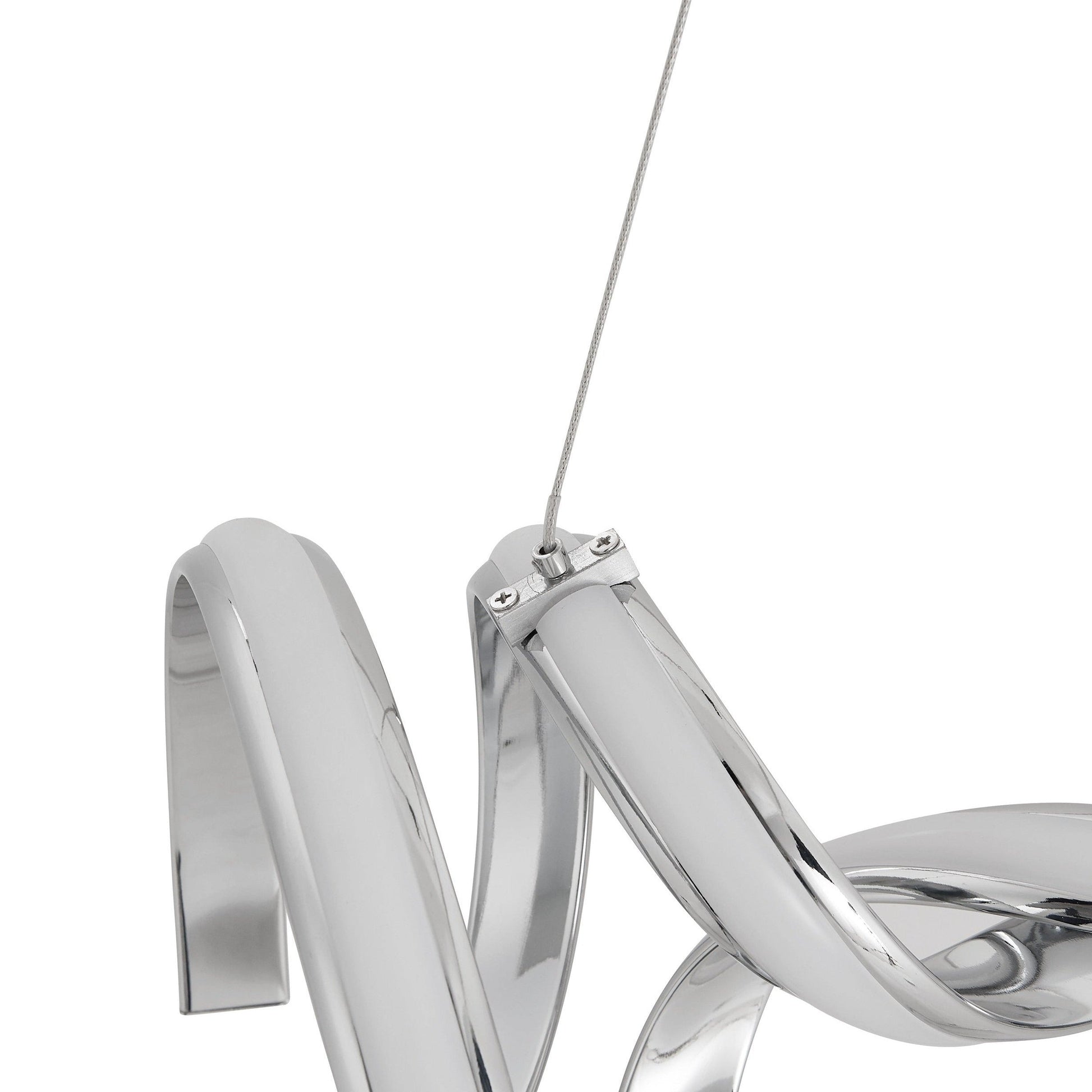 Finesse Decor Munich 11" Chrome 2-Light LED Chandelier