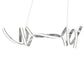 Finesse Decor Munich 11" Chrome 2-Light LED Chandelier