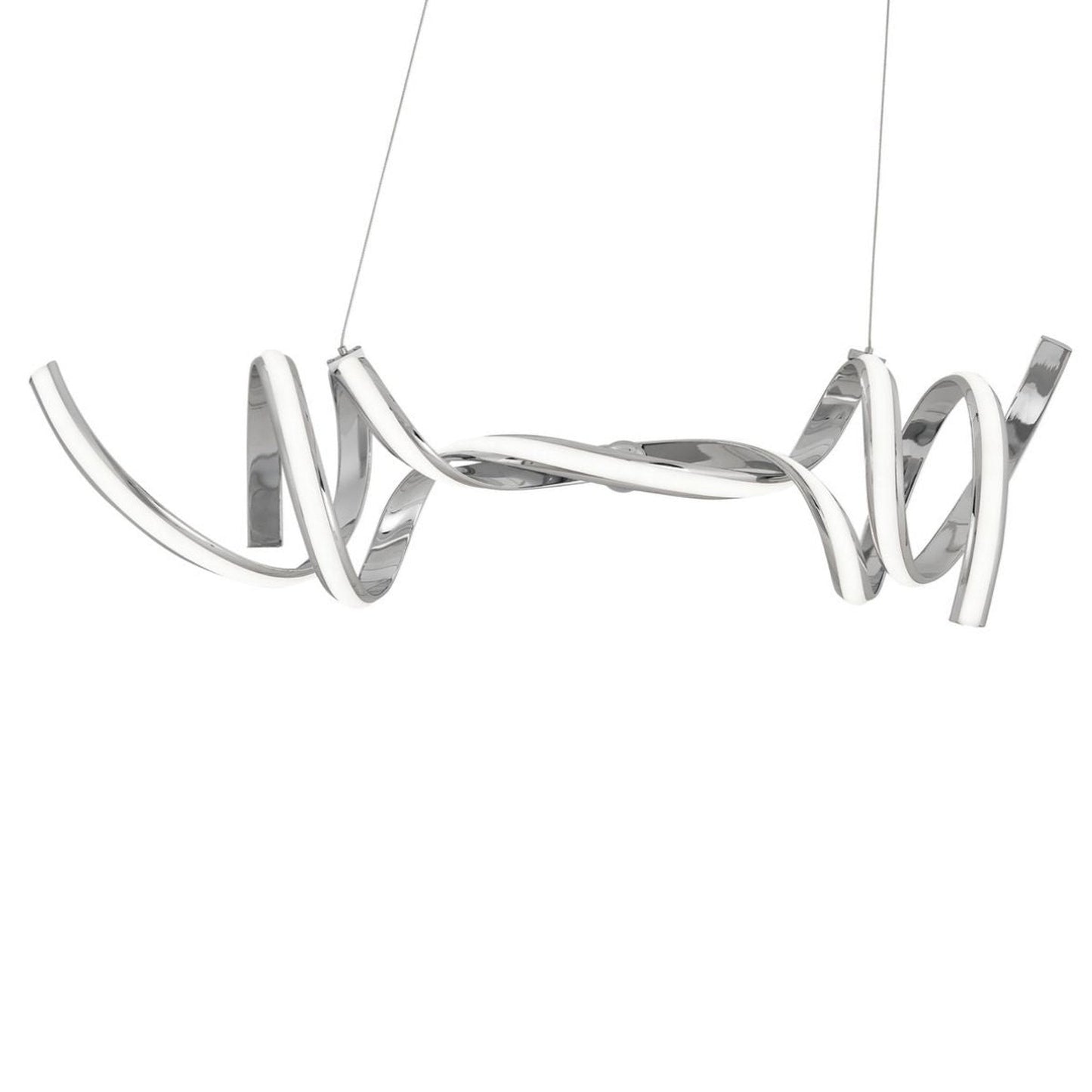 Finesse Decor Munich 11" Chrome 2-Light LED Chandelier