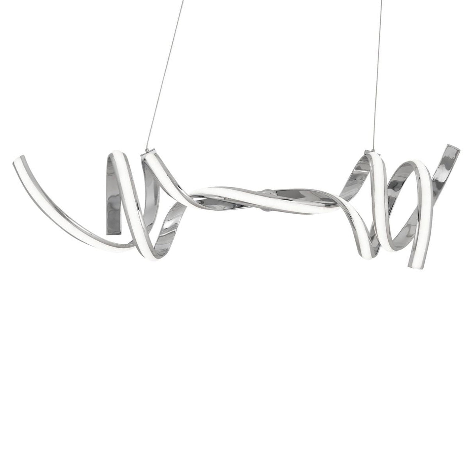 Finesse Decor Munich 11" Chrome 2-Light LED Chandelier