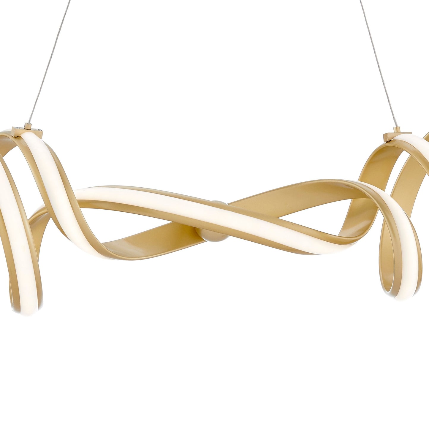 Finesse Decor Munich 11" Gold 2-Light LED Chandelier