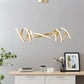 Finesse Decor Munich 11" Gold 2-Light LED Chandelier