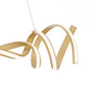 Finesse Decor Munich 11" Gold 2-Light LED Chandelier