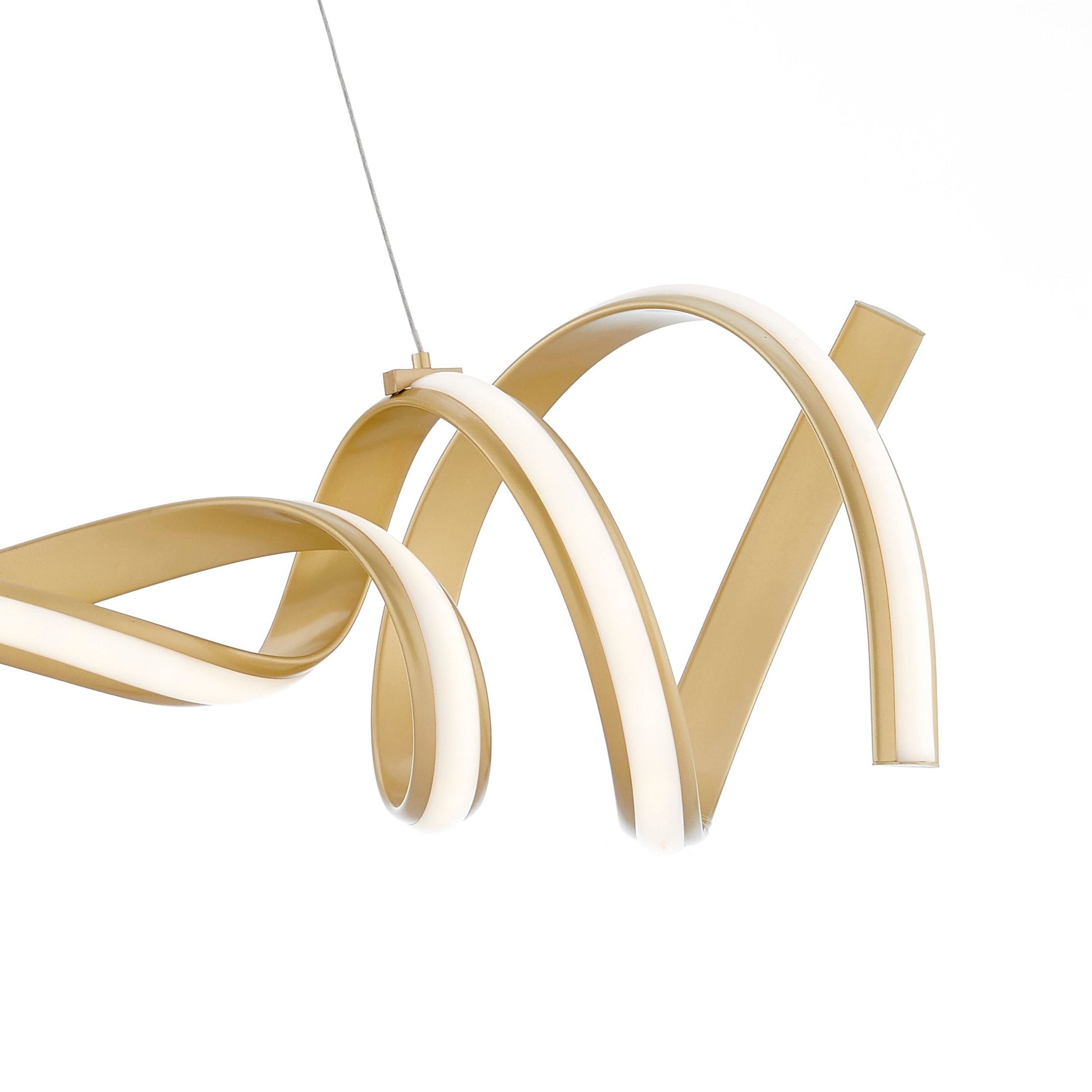 Finesse Decor Munich 11" Gold 2-Light LED Chandelier