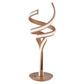 Finesse Decor Munich 17" W x 19" H Brown Wood Finish 2-Light LED Strip Table Lamp With Touch Dimmer