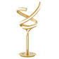 Finesse Decor Munich 17" W x 19" H Gold Finish 2-Light LED Strip Table Lamp With Touch Dimmer