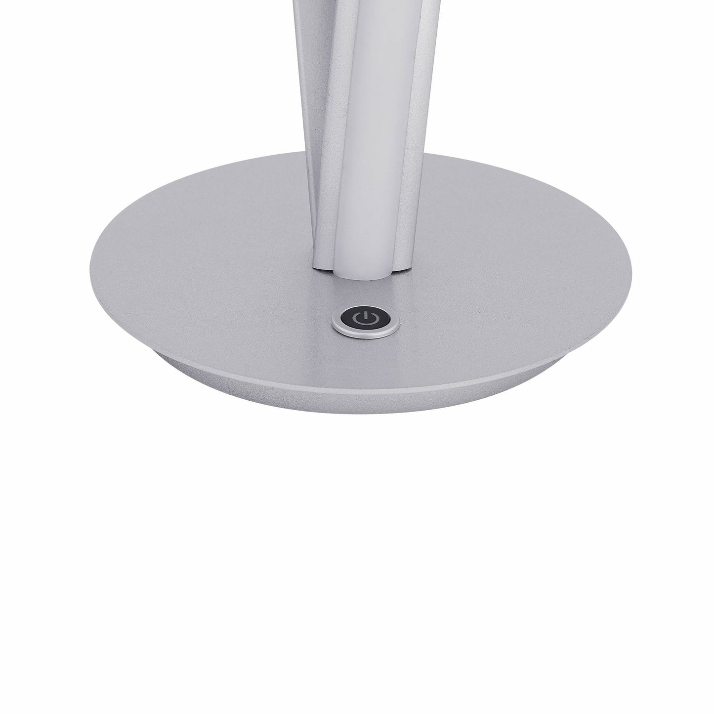 Finesse Decor Munich 17" W x 19" H Silver Finish 2-Light LED Strip Table Lamp