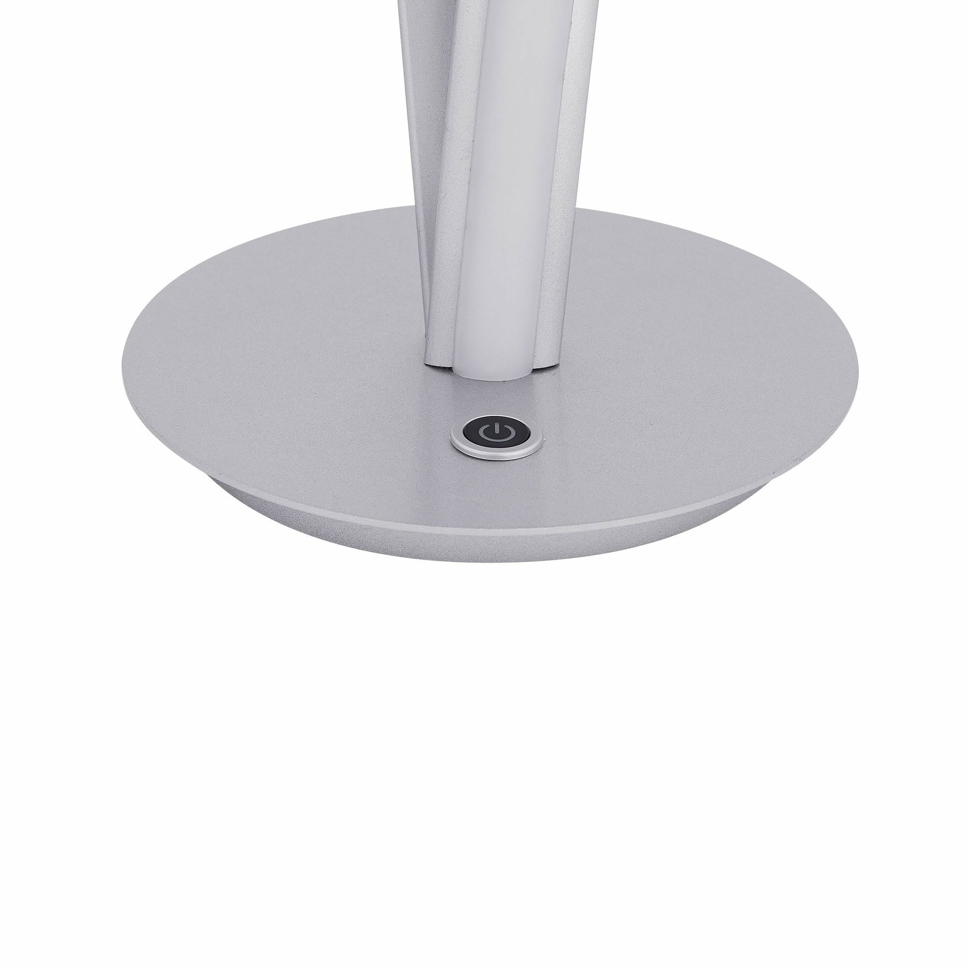 Finesse Decor Munich 17" W x 19" H Silver Finish 2-Light LED Strip Table Lamp