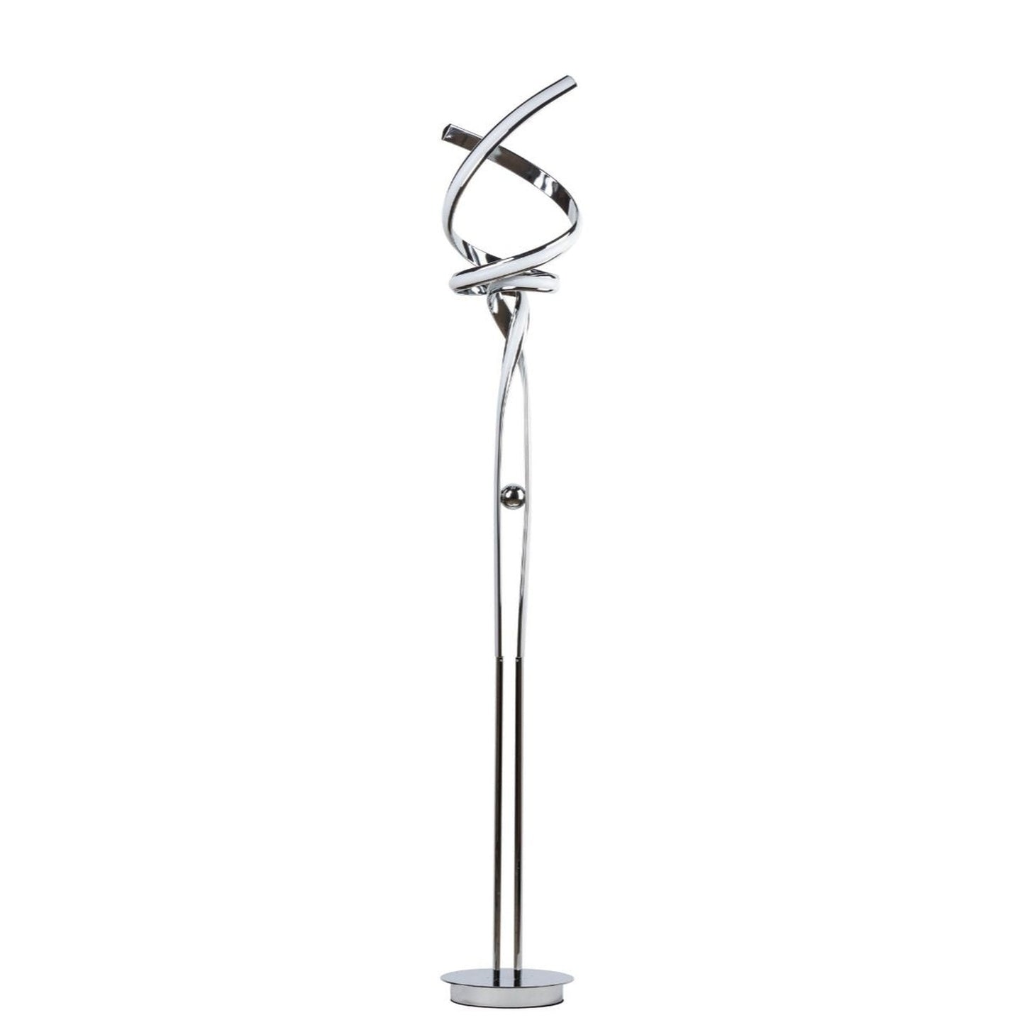 Finesse Decor Munich 63" Chrome 2-Light LED Floor Lamp