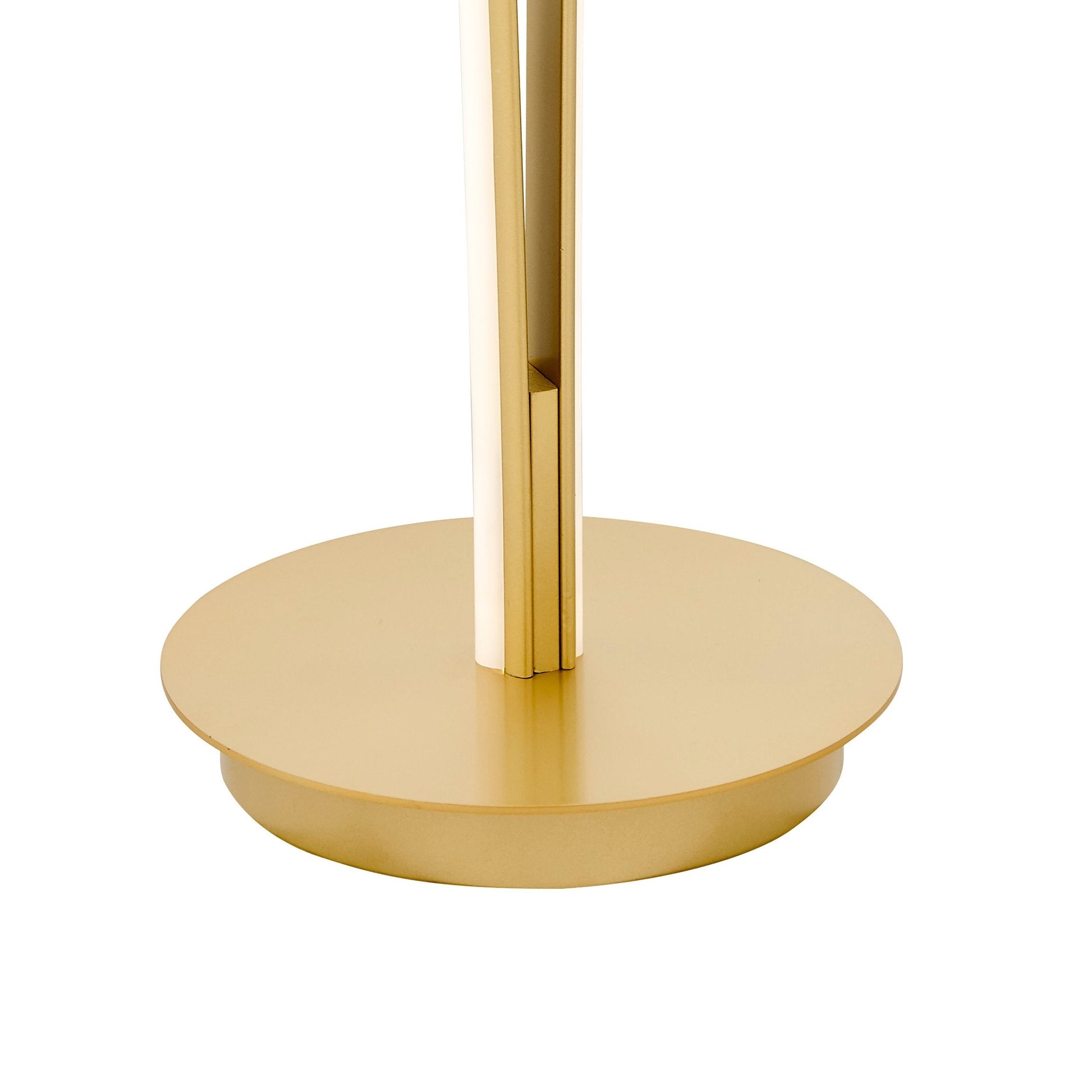 Finesse Decor Munich 63" Light Sandy Gold Finish 2-Light LED Floor Lamp