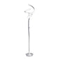 Finesse Decor Munich 63" Silver Finish 2-Light LED Floor Lamp