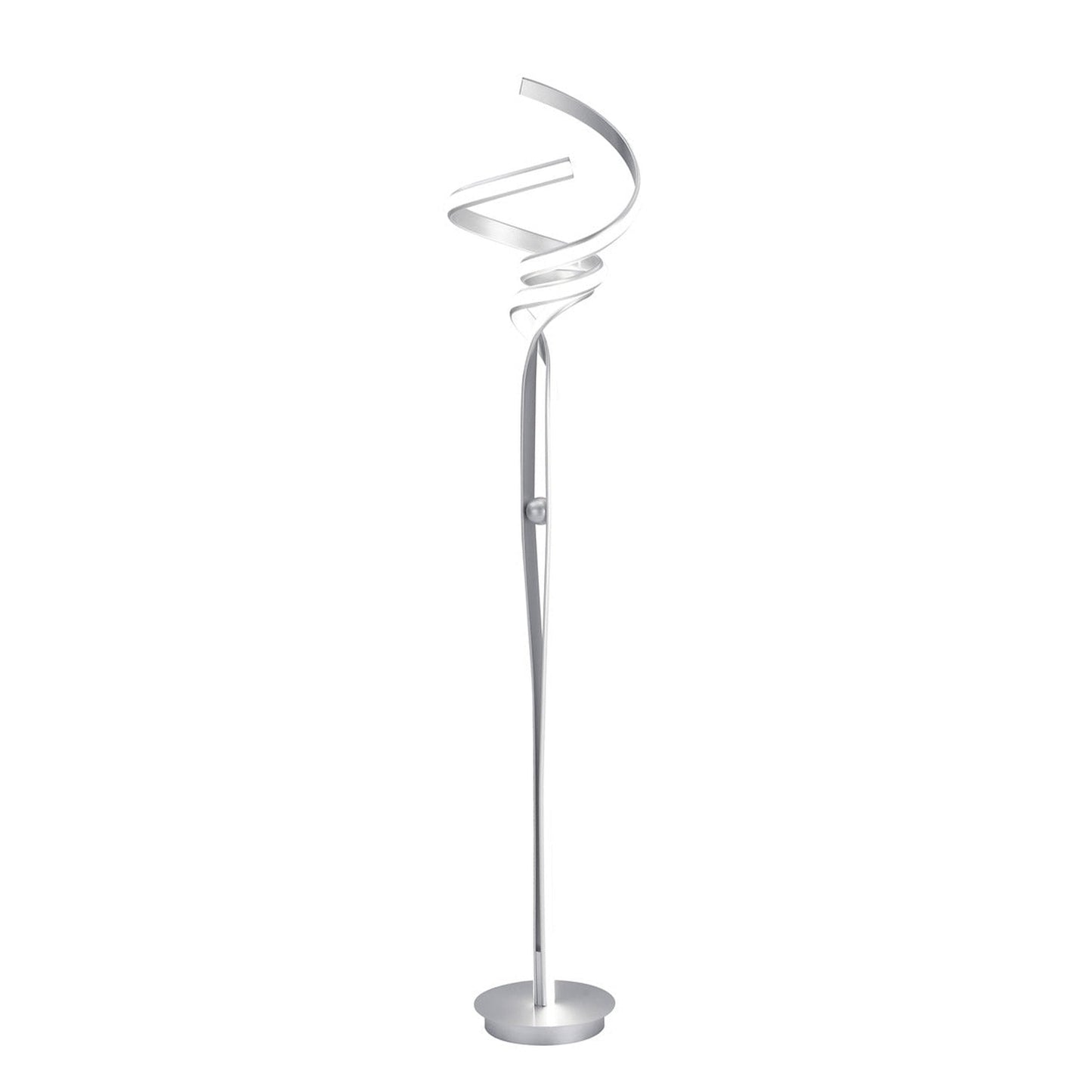 Finesse Decor Munich 63" Silver Finish 2-Light LED Floor Lamp