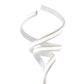 Finesse Decor Munich 63" White 2-Light LED Floor Lamp