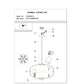 Finesse Decor Opia 25" Gold and Black Finish 8-Light LED Chandelier