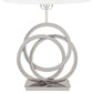 Finesse Decor Origami 11" W x 28" H Chrome 1-Light Table Lamp