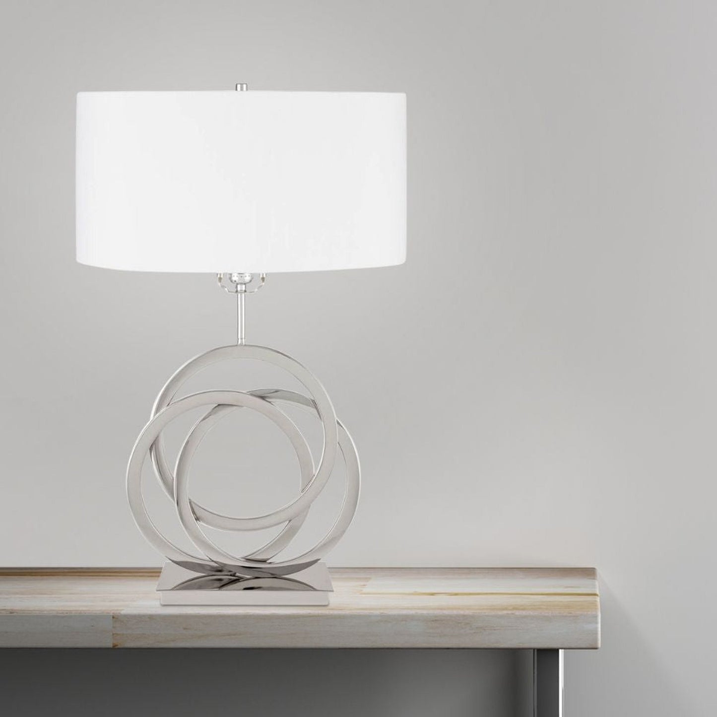Finesse Decor Origami 11" W x 28" H Chrome 1-Light Table Lamp