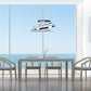 Finesse Decor Oslo 23" Chrome 1-Light LED Chandelier