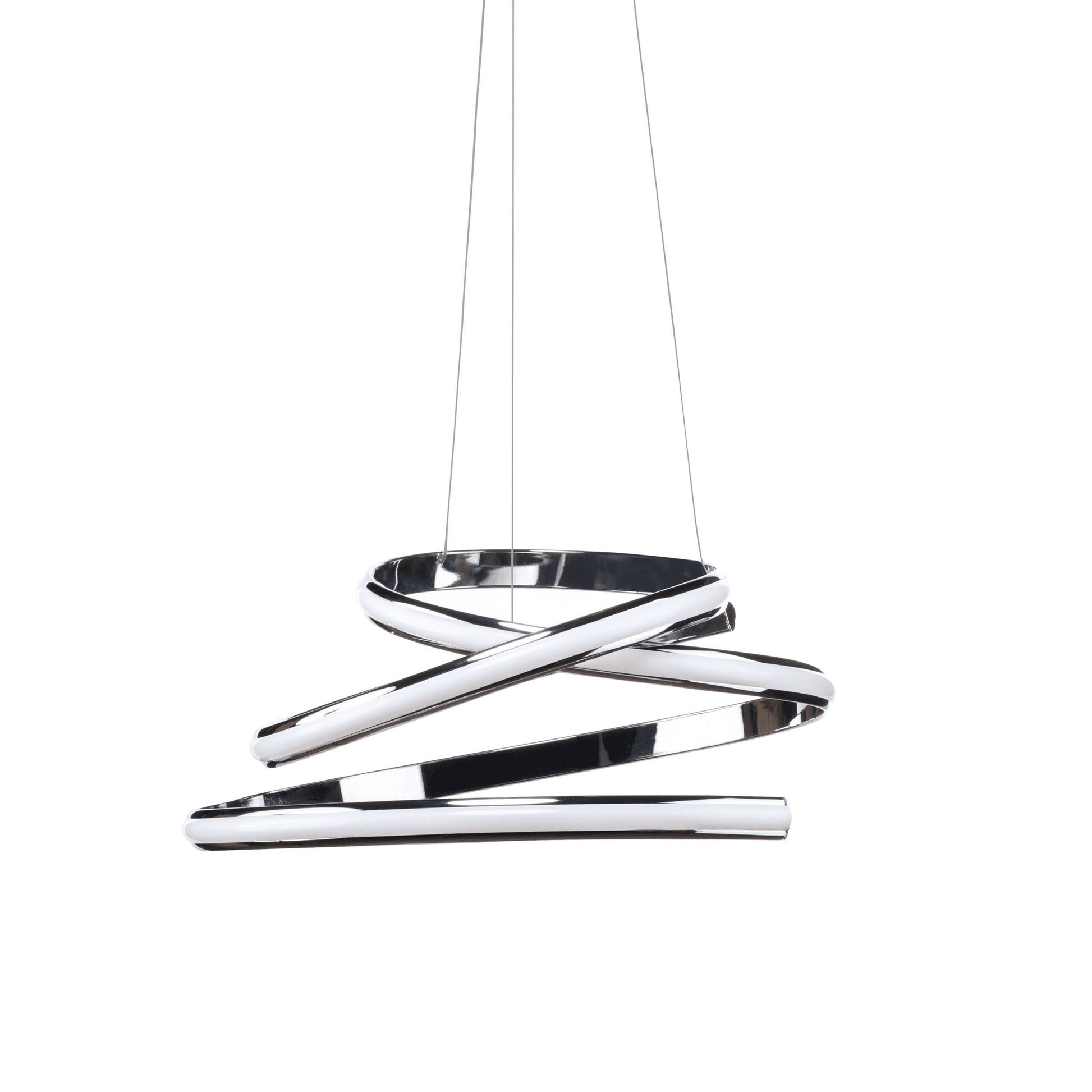 Finesse Decor Oslo 23" Chrome 1-Light LED Chandelier