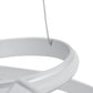 Finesse Decor Oslo 23" W x 12" H Silver Finish 1-Light LED Chandelier